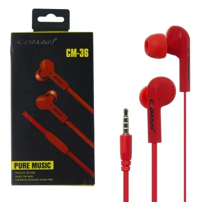 Наушники-вкладыши Coman CM-36 Red