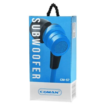 Наушники-вкладыши Coman CM-57 Blue